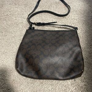 Brown Patterned Crossbody Bag